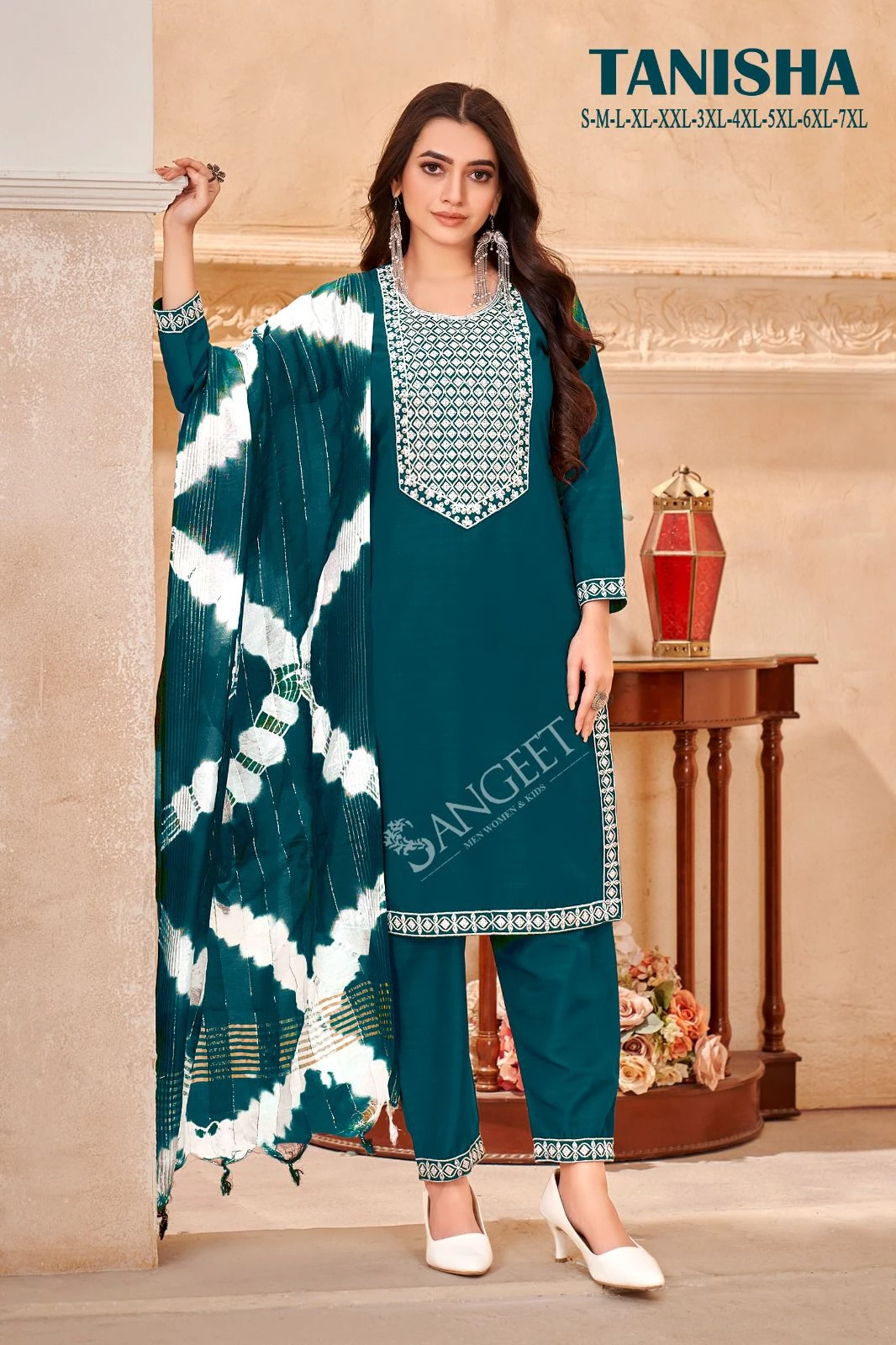 Sangeet Tanisha Viscose Fancy Rayon Wholesale Readymade Salwar Suit Catalog — Wholesale Salwar Suits, MPA wholesale from Surat - Gallery Image 2
